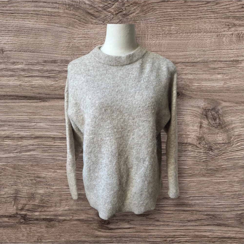 & Other Stories Crewneck Sweater Camel color XS